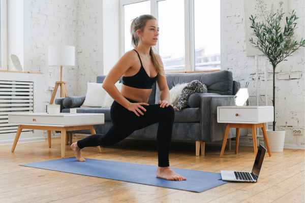 Woman exercising confidently after femiwand treatment Bagshot